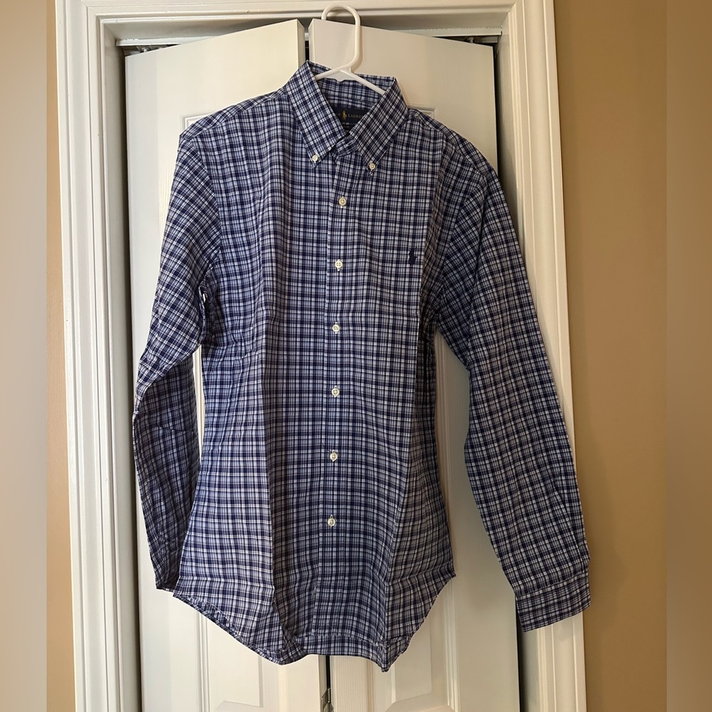 Polo Ralph Lauren Slim Fit Medium Long Sleeve Button Down New Without Tag